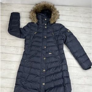 Michael Kors Coat dark purple longer length